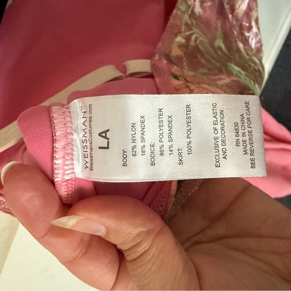 Weissman lyrical ballet costume, rose floral, LA - Picture 8 of 9